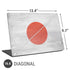 Japanese Flag Distressed Universal Laptop 16.6in (13.4 x 9.7in) Skin